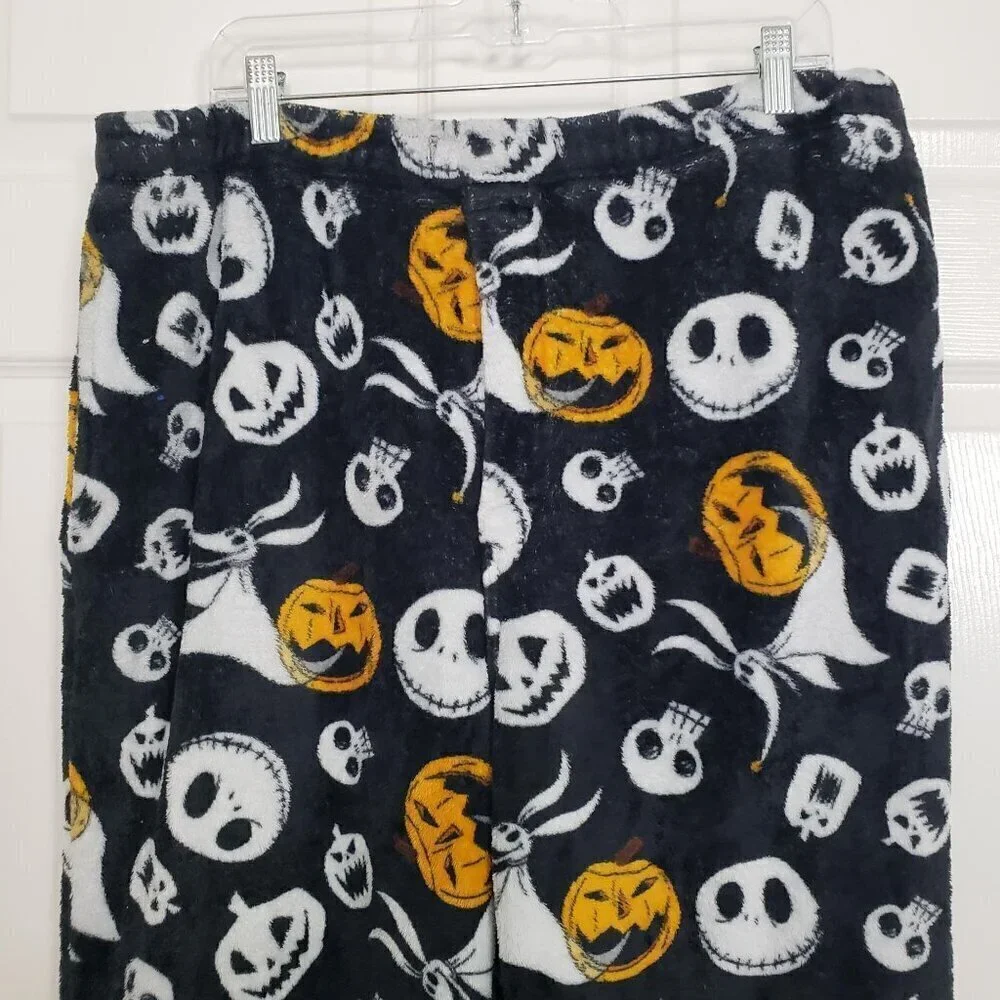 Nightmare Before Christmas PJ Pants Mens Size XL Fleece Zero Jack Skellington - Picture 2 of 11